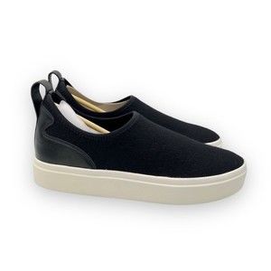 NEW‎ Lucky Brand Womens Size 8.5 Black White Platform Slip On Sneakers Shoes